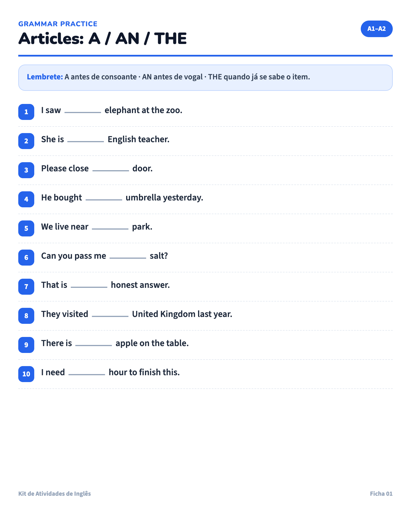 Atividade Articles A, AN, THE